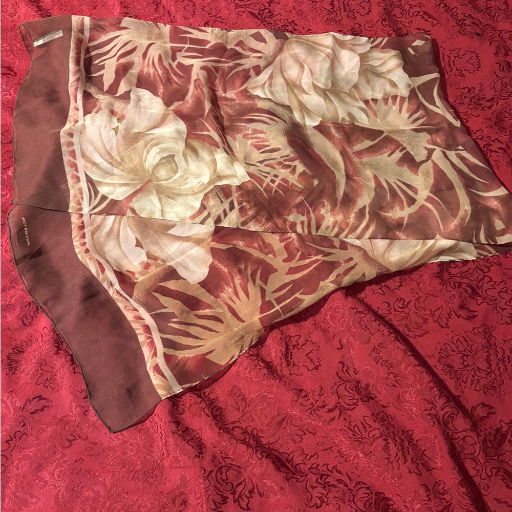 Jones New York Floral Scarf in Pink and Cream